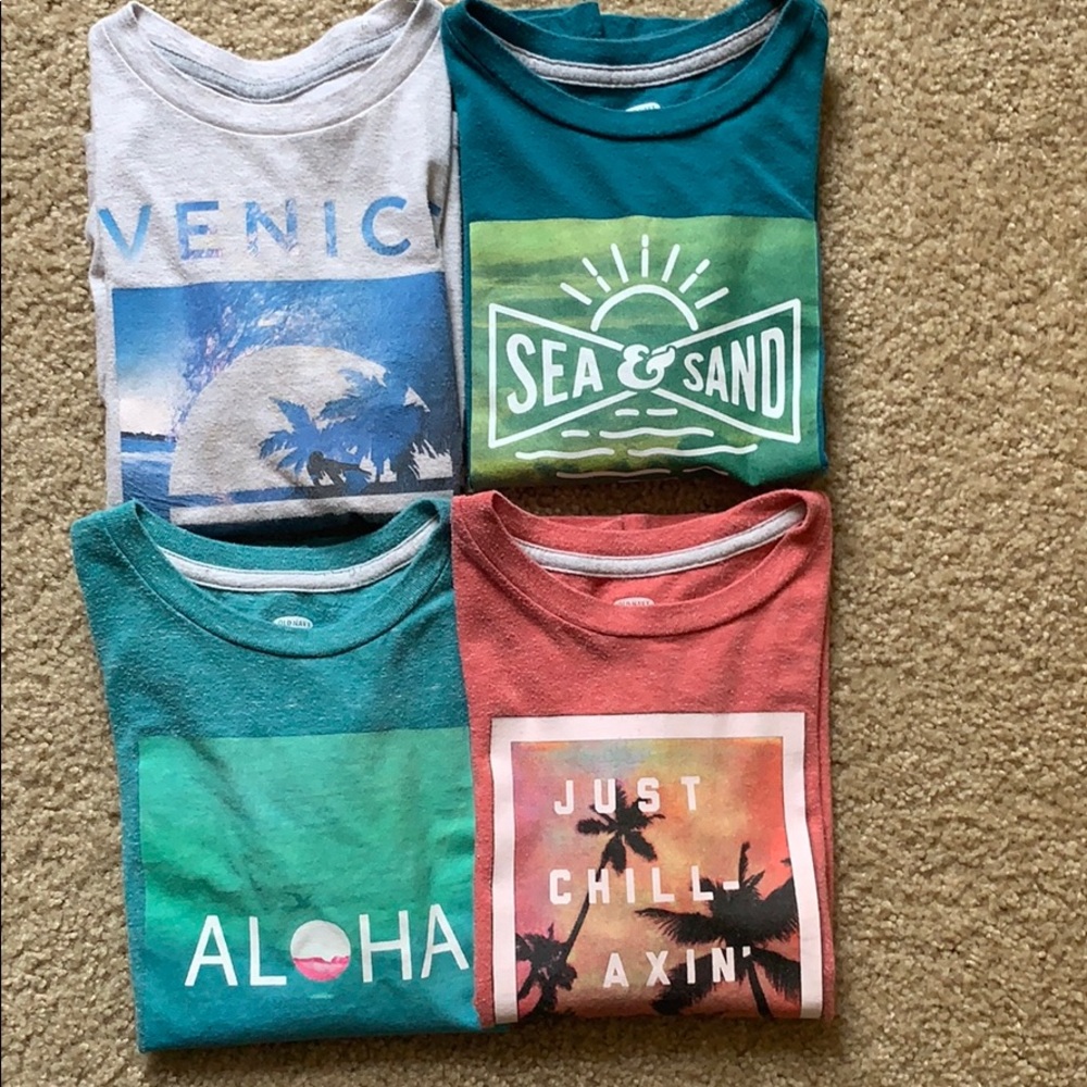 Old Navy boys 6/7 tee shirt bundle